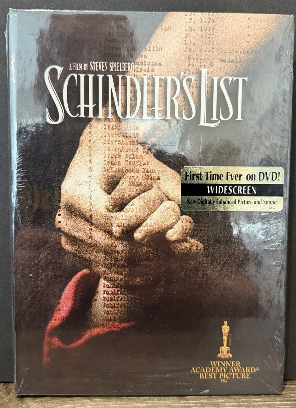 Schindlers List (DVD, 2004, Widescreen, Digitally Enhanced Edition) Sealed New